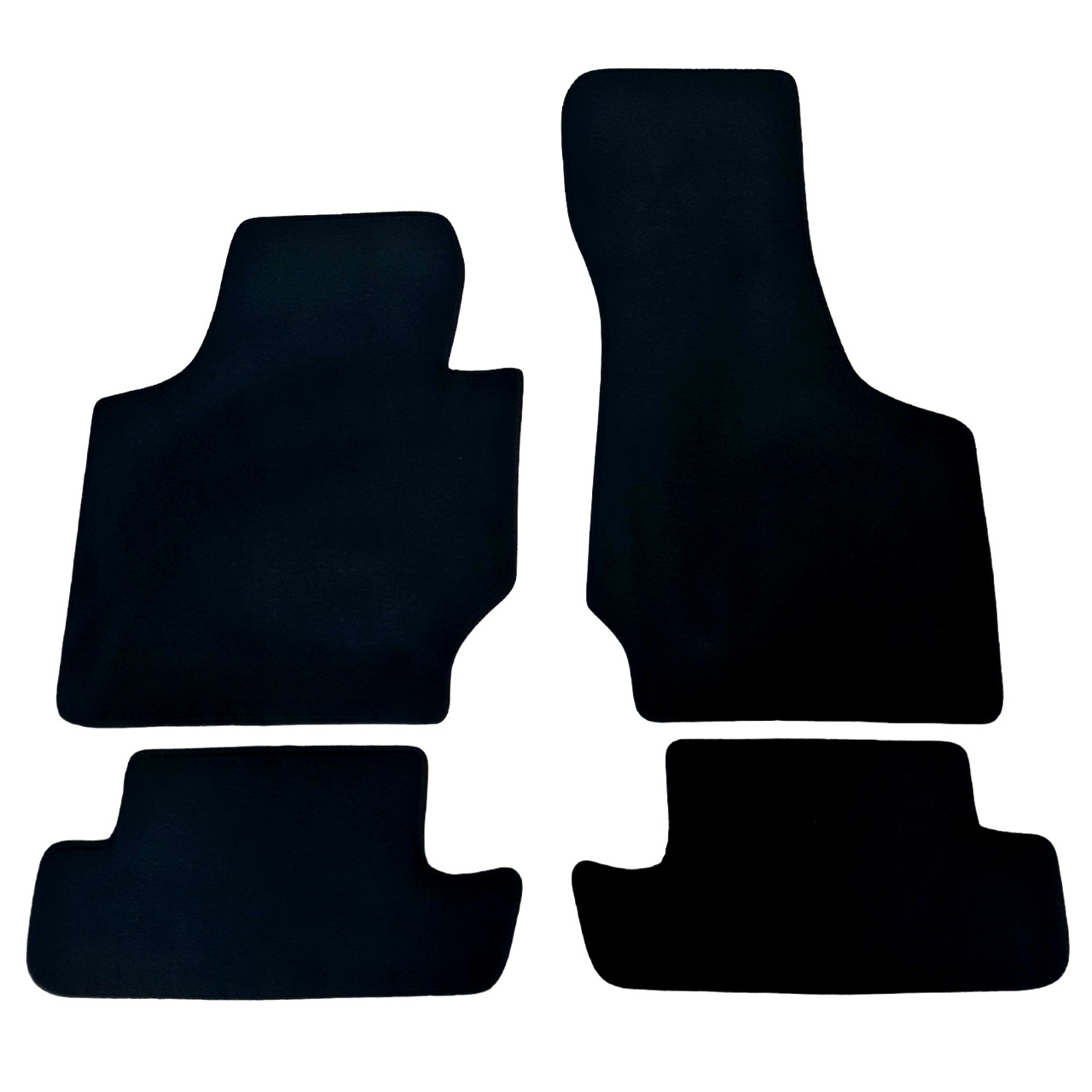Car Floor Mats Velour For TT Waterproof Black Rugs Carpet Auto Liners New