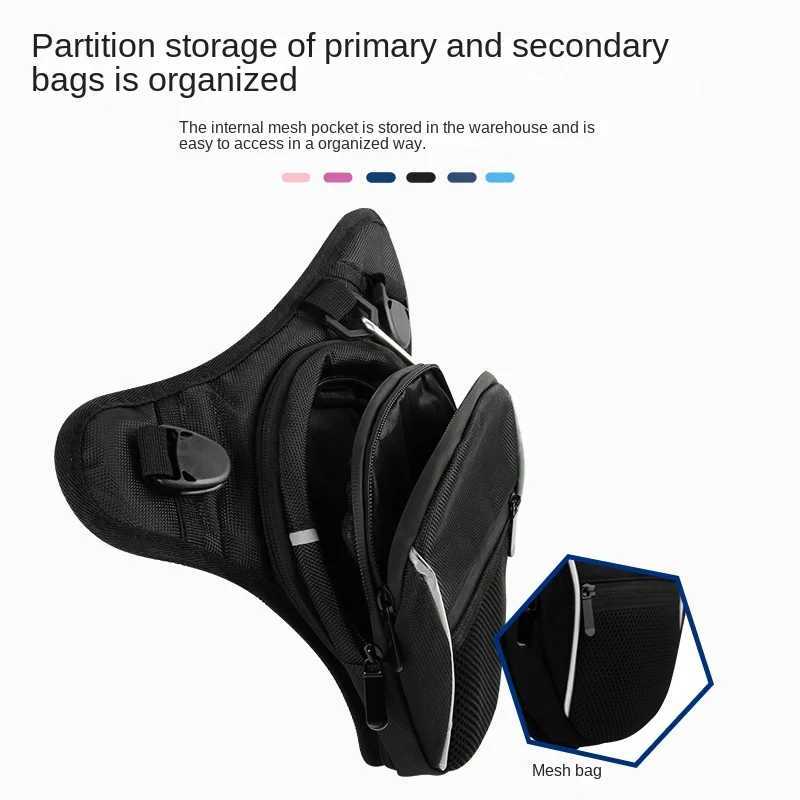 motorcycle waist bag with reflective belt side bag knight bag travel bag outdoors bag