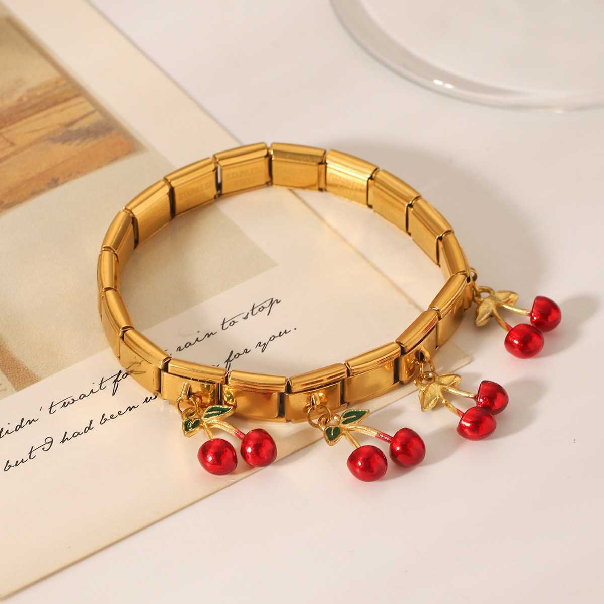 Geetric Square Stainl Steel Elastic Str Bangle Bracelets for Wen Sterry ry ple Pendant Bracelets Hand JewelryC250408