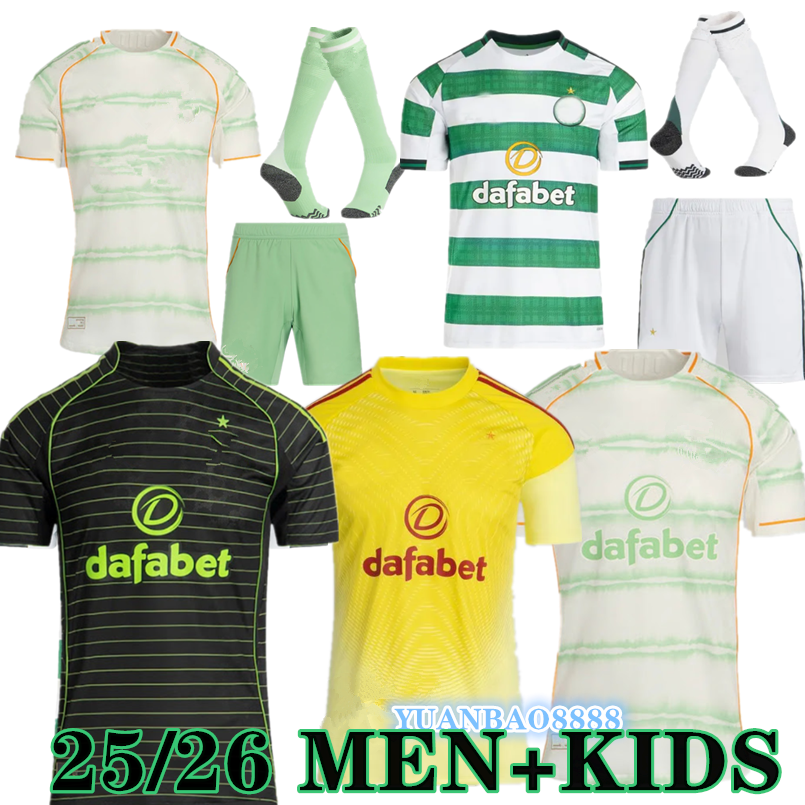 25 26 CeltsS Soccer Jerseys Home Away EDOUARD CelticFc 2024 2025 JOSEPH Football Shirt ELYOUNOUSSI TURNBULL ETI CHRISTIE JOTA GRIFFITHS FORREST GUEYE Goalkeeper