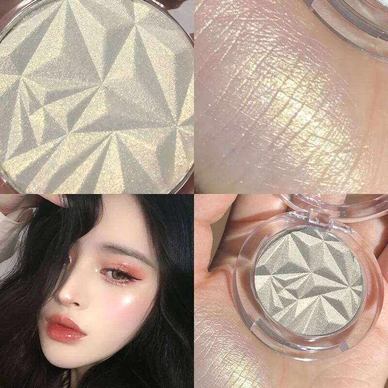 Shimmer Dia Highlighter 2-Color Palette Brighten Contour, Radiant Skin, Natural Glow for Festival & Daily Makeup X250715