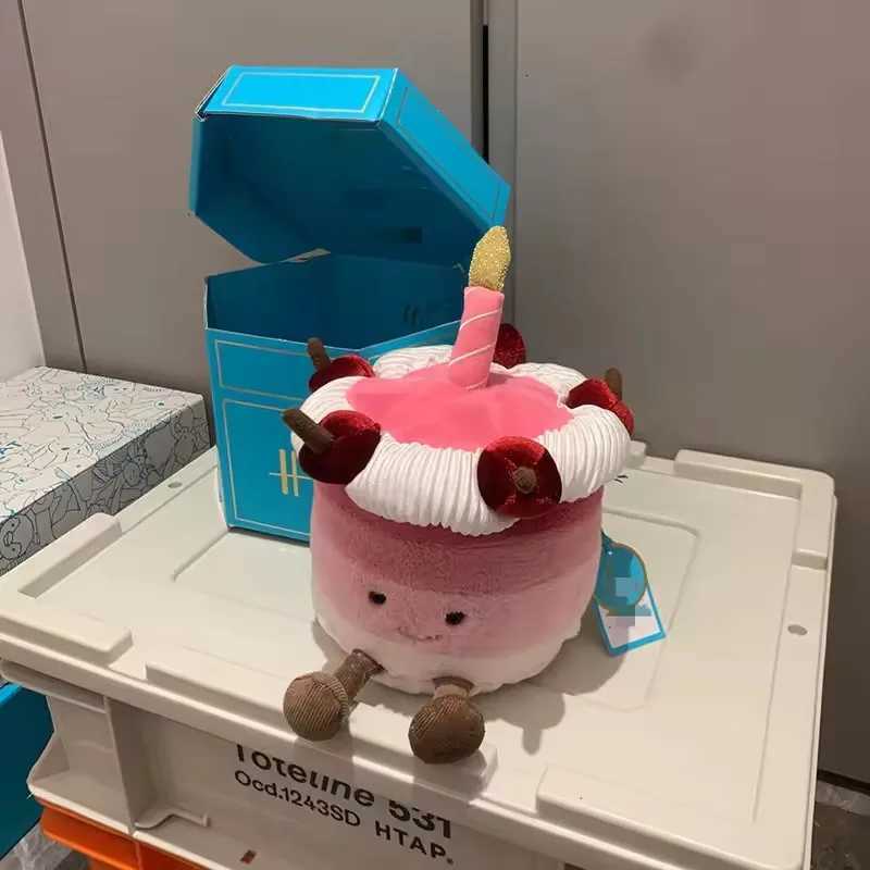 25th Anniversary Orange Birthday Cake Limited Plush Doll Home Desktop Ornaments Birthday Gift Pet Interactive Toy 15cm XJ250715
