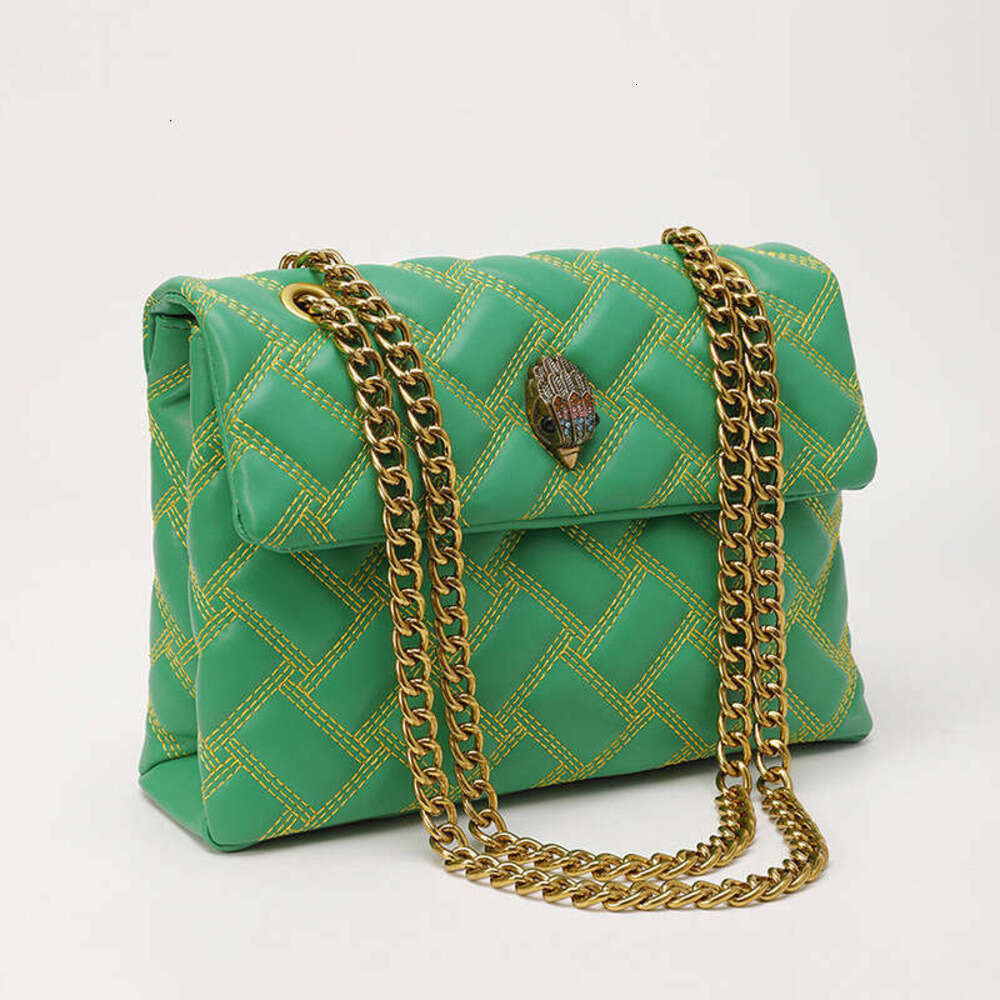 Kurts Geiger Underarm Single Shoulder Bag For Woman Luxury Designer Embroidery Quilted Leather London Fashion Brand Kensington Eaglehead Handbag Purse 69B