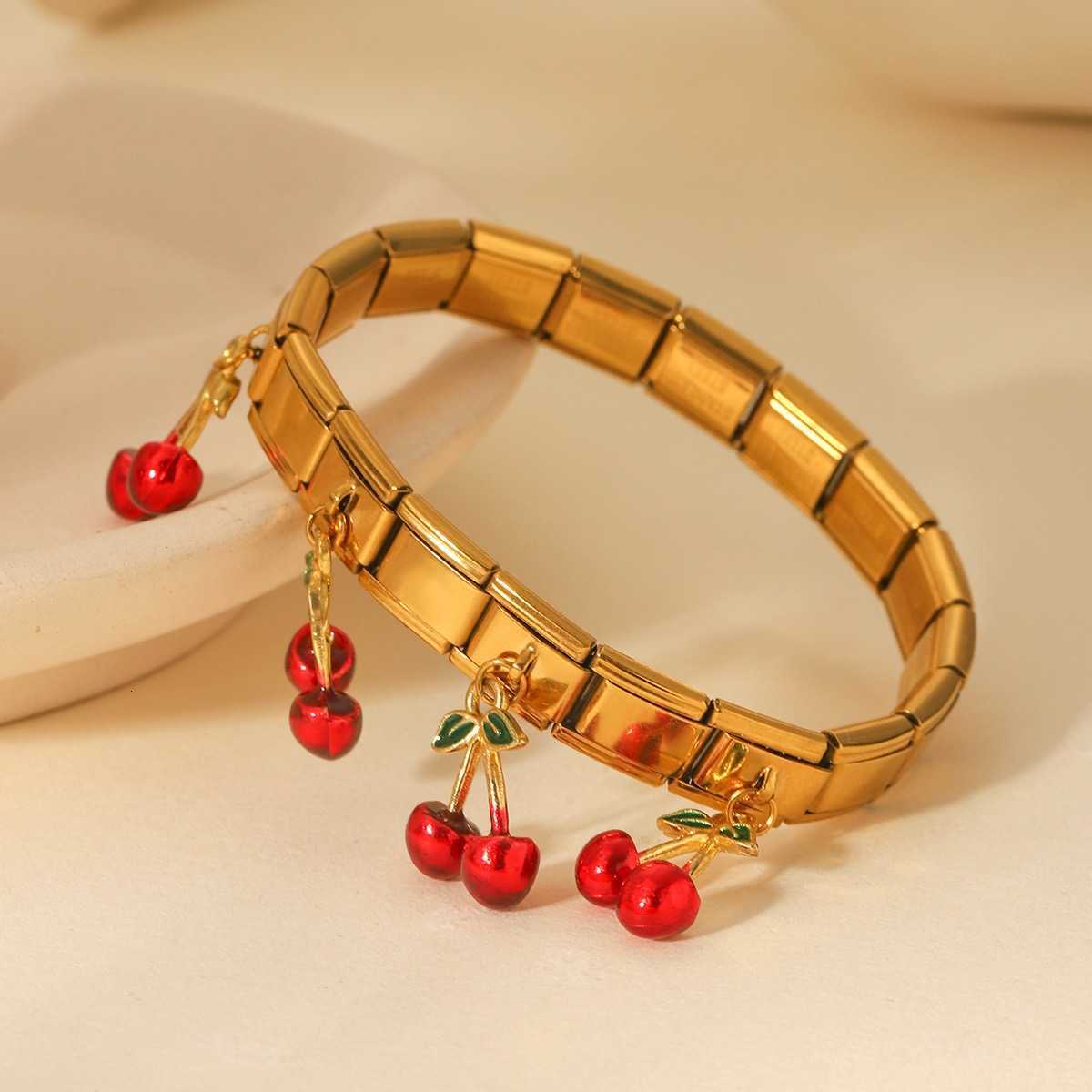 Geetric Square Stainl Steel Elastic Str Bangle Bracelets for Wen Sterry ry ple Pendant Bracelets Hand JewelryC250408