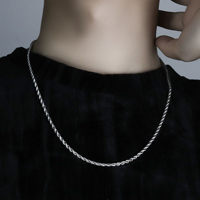 Luxury Jewelry Designer Jewelry Titanium Steel Chain Necklace Accessories Men's Trendy Stainless Steel Non-fading Necklace American Style Men