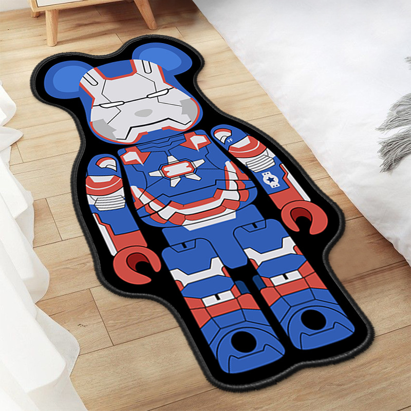 Designer cartoon carpet creative trend bedroom bedside blanket living room floor mat Internet celebrity photo decoration carpet