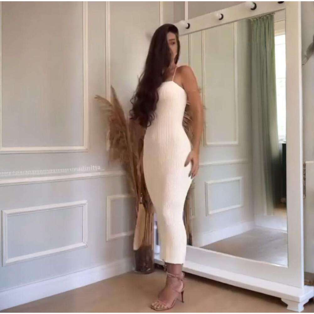 Summer New Knitted Sexy Color Block Fashion Vacation Beach Long Dress Women's Clothing B5