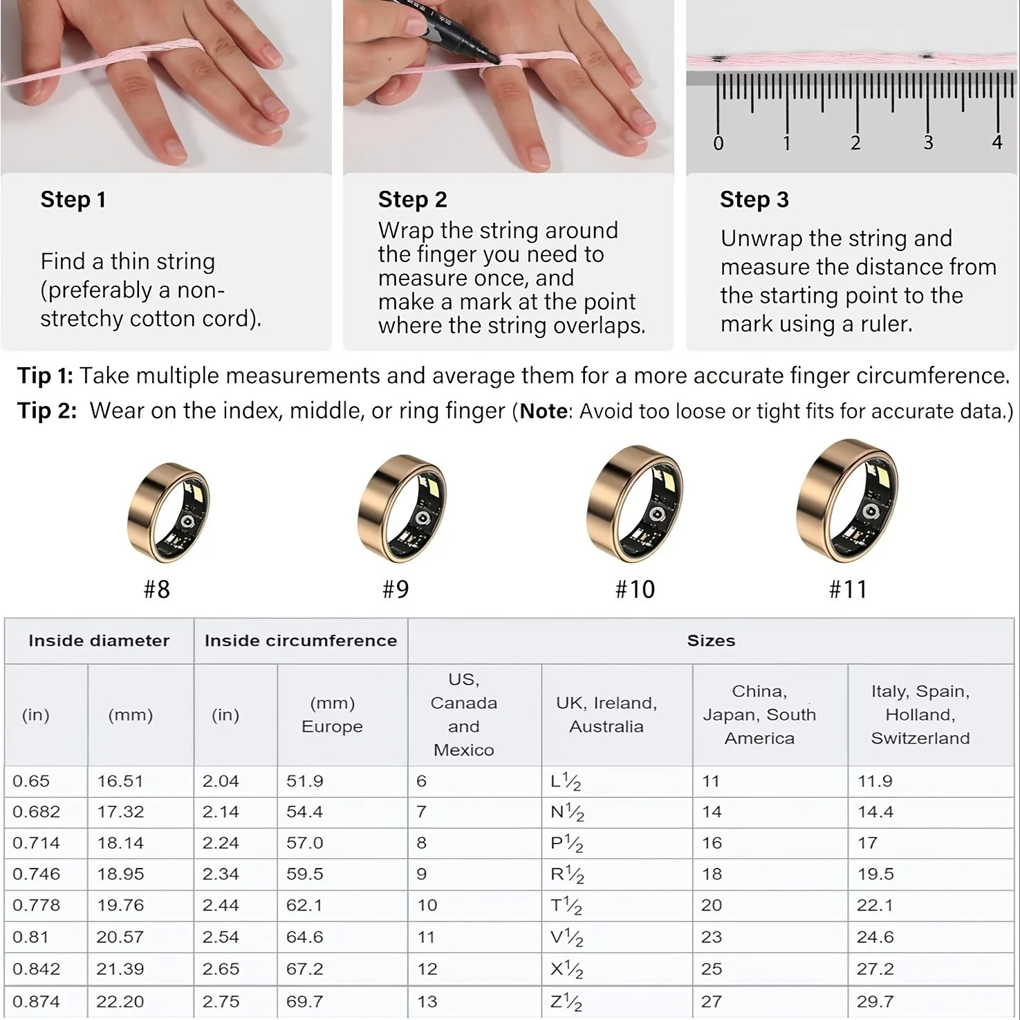 Smart ring sleep tracking motion monitoring compatible with smart gift suitable for women and men 250711