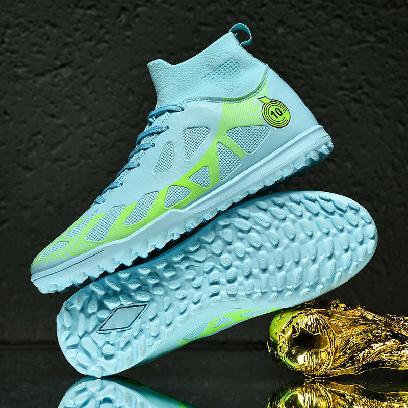 High-top Men with Long Studs Broken Studs, Suitable for Students and Children, Professional Training Shoes, Large Size Soccer Shoes