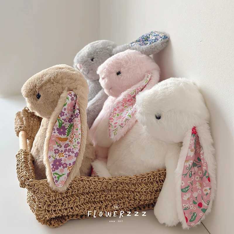 Bonnie Rabbit Plush Toys Soft Floral Ears Bunny Stuffed Dolls Plushies Cute Kid Birthday Gifts Home Decor XJ250715