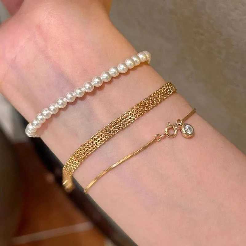 Stainless Steel Str Bracelets Vintage Woven Str Bracelet for Women Daily Simple Versatile High-end Jewelry Girls Gift XJ250715