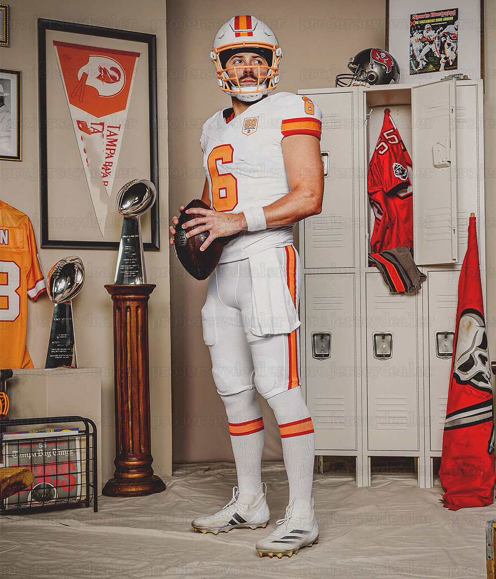 Baker 6 Mayfield Tom 12 Brady 2025 Football Jerseys Mike Evans Bucky Irvin Chris Godwin Jr. Emeka Egbuka Vita Vea