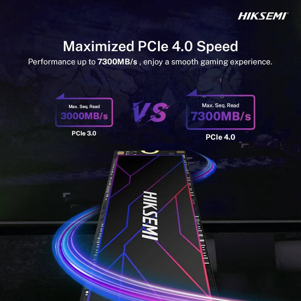 HIKSEMI FUTURE Lite 7300MB/s M2 SSD NVMe 1TB 2TB 4TB M.2 PCIe 4.0 2280 1024GB 2048GB 4096GB Solid State Drive for Laptop Desktop