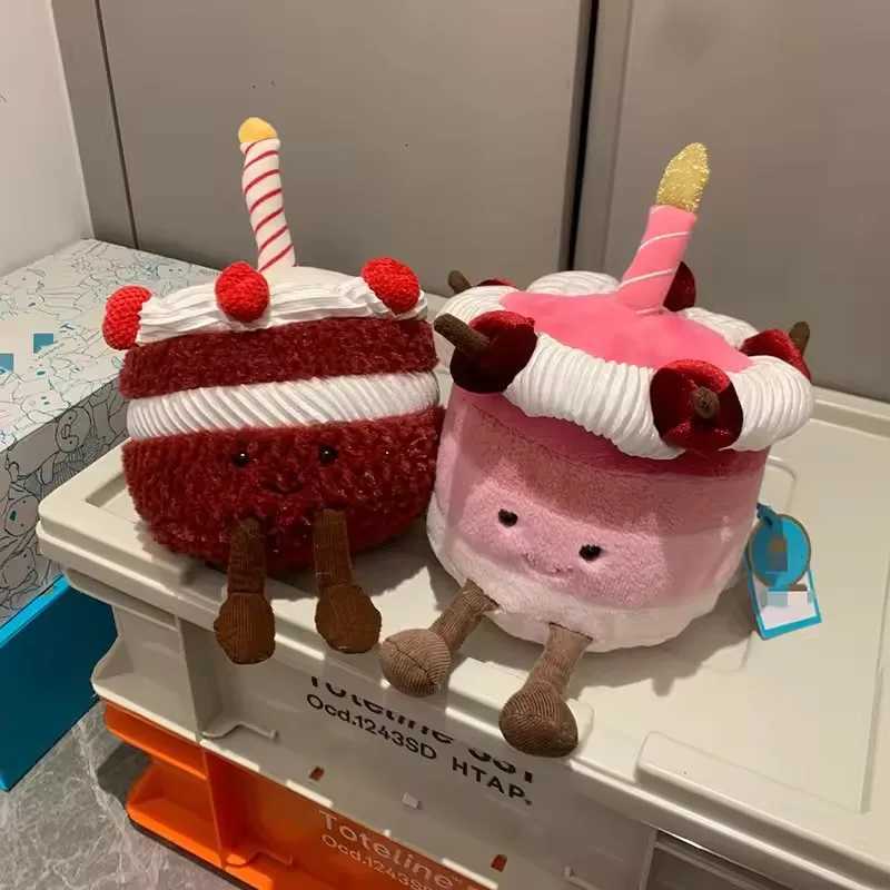 25th Anniversary Orange Birthday Cake Limited Plush Doll Home Desktop Ornaments Birthday Gift Pet Interactive Toy 15cm XJ250715