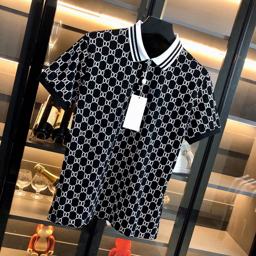 Mens Polo Shirts Designer Polos Men Summer Casual Cotton Polo Shirt with Letter Print Classic Fit