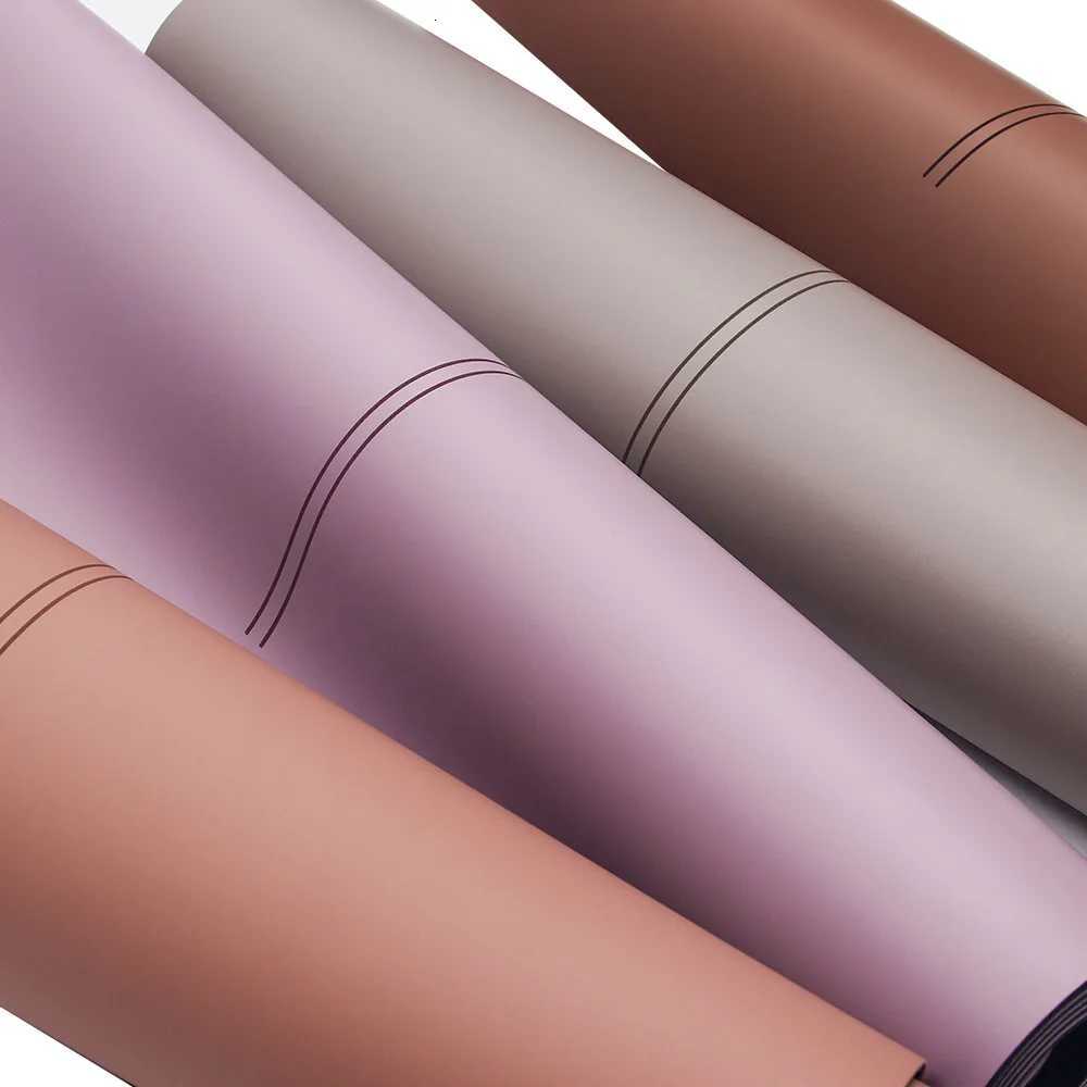 Eco Friendly Natural Oval Shaped Arch Custom Nude Beige Color PU Travel Yoga Mat Non Slip Rubber Yoga Mat CustomXJ250714