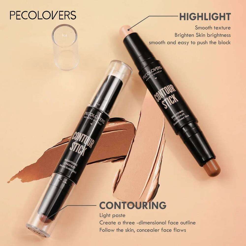 Double Head Highlight Pen Face Make Up Liquid Waterproof Contouring Foundation Contour Makeup Concealer Stick Pencil Cosmetics X25071