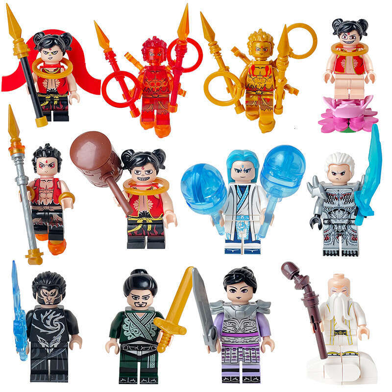 8 Superhero Ninja PUBG Pixel World Building Blocks Figures Educational Assembly Toys