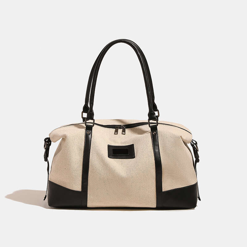 Crossbody Tote Bag for Women Work Bag Lightweight Shoulder Large Capacity Contrast Handbag Outing Travel Large Color Canvas Handbag Fashion Bags