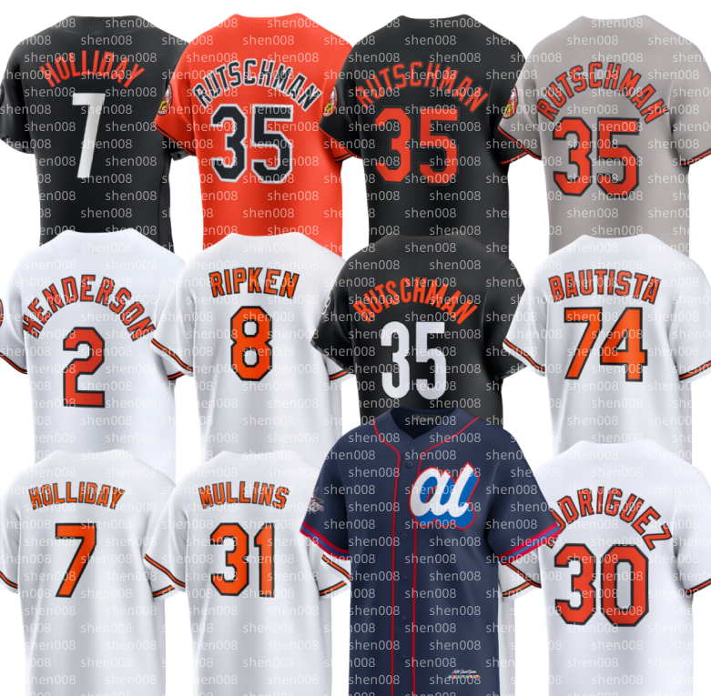 Orioles custom Jersey Adley Rutschman Gunnar Henderson Colton Cowser Ryan Mountcastle Grayson Rodriguez Jackson Holliday Vimael Machin Livan Soto Cedric Mullins