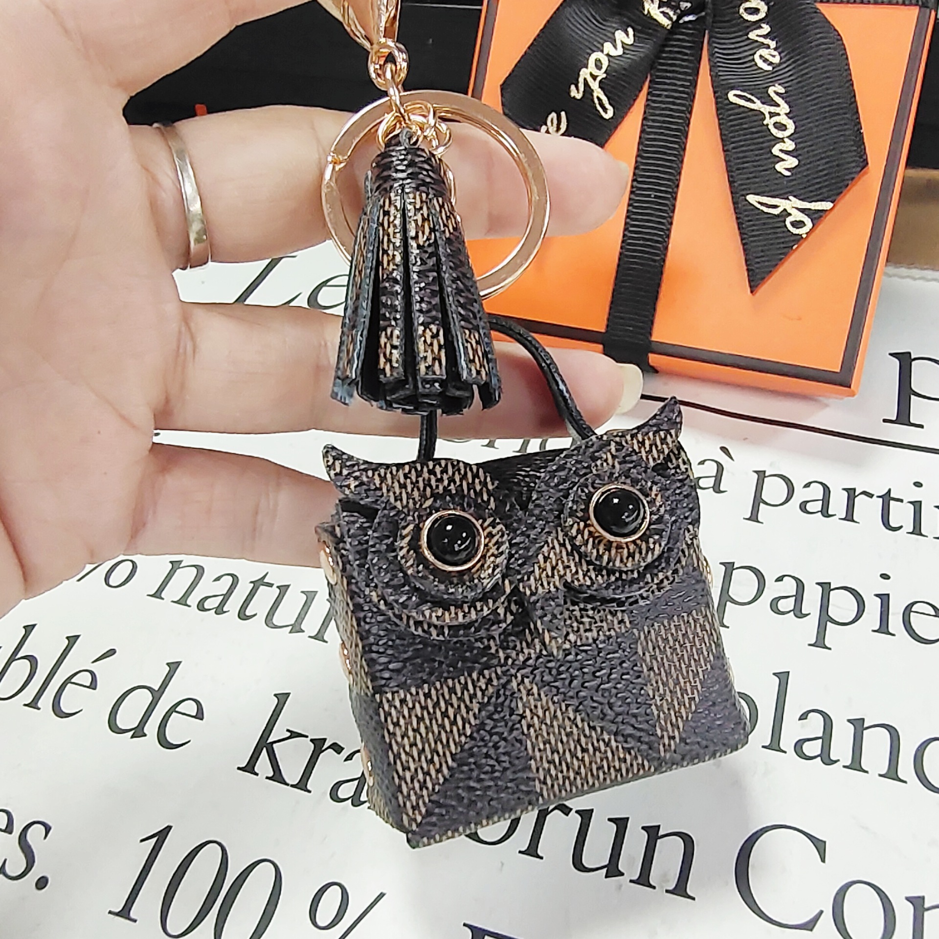 Tassel Owl Key Rings Mini Bag Pendant Leather Coin Purses Keychains Wallet Lanyards Scarf Holder Car Keyrings For Women Girls ddmyMon ddmyMon ddmyMon 
