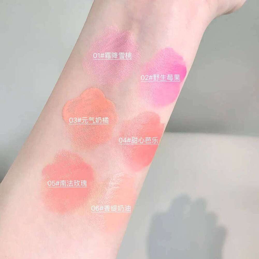 Kakashow Liquid blush for Cheeks Matte Finish Lightweight Smooth Hydrating Cream Natural Flush Long-lasting Easy to Wear Makeup X2507