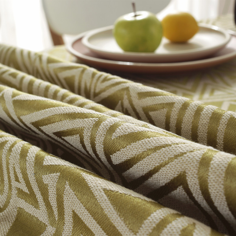 European Style Jacquard Table Cloth Thickened Rectangular Tablecloth Embroidered Tassels Dustproof Dining Table Cloth Cover