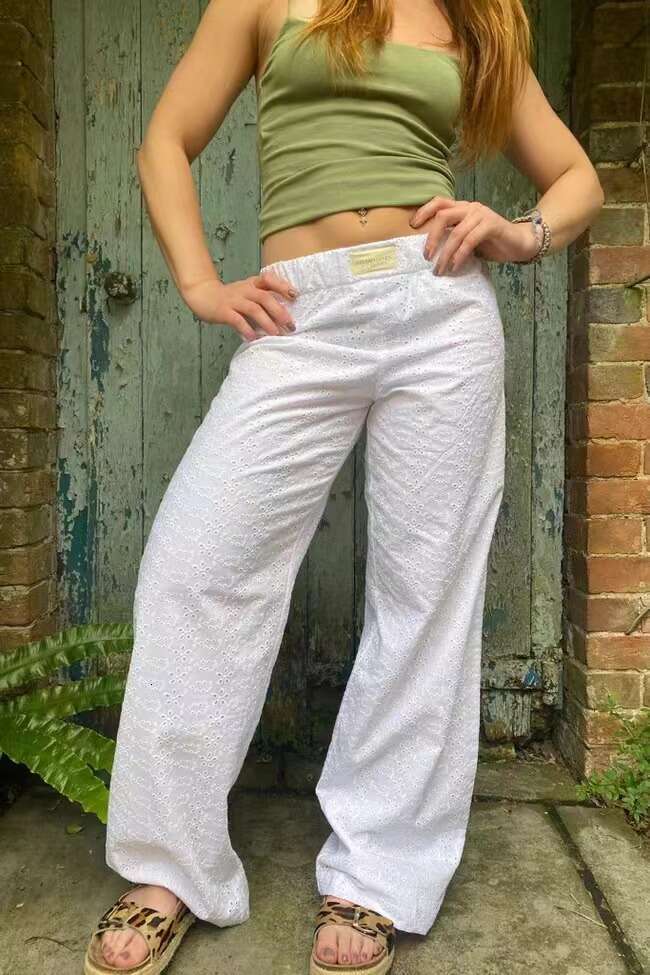2025 New Women's Striped Wide-Leg Street INS Loose High-Waist Pants Casual Fashion Trendy Clothing