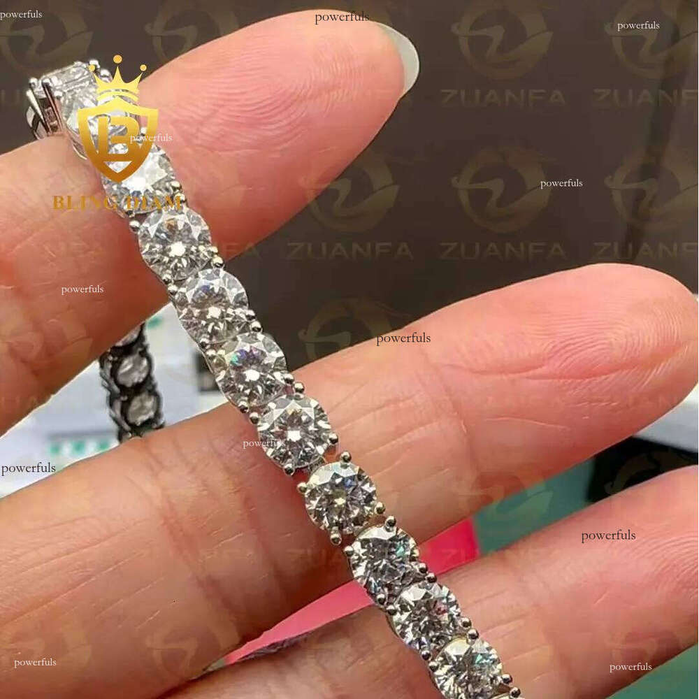 Trendy Jewelry Pass Dia Tester VVS S Sterling Sier 2mm 3mm 4mm Chain Moissanite Women and Men Tennis Necklaces