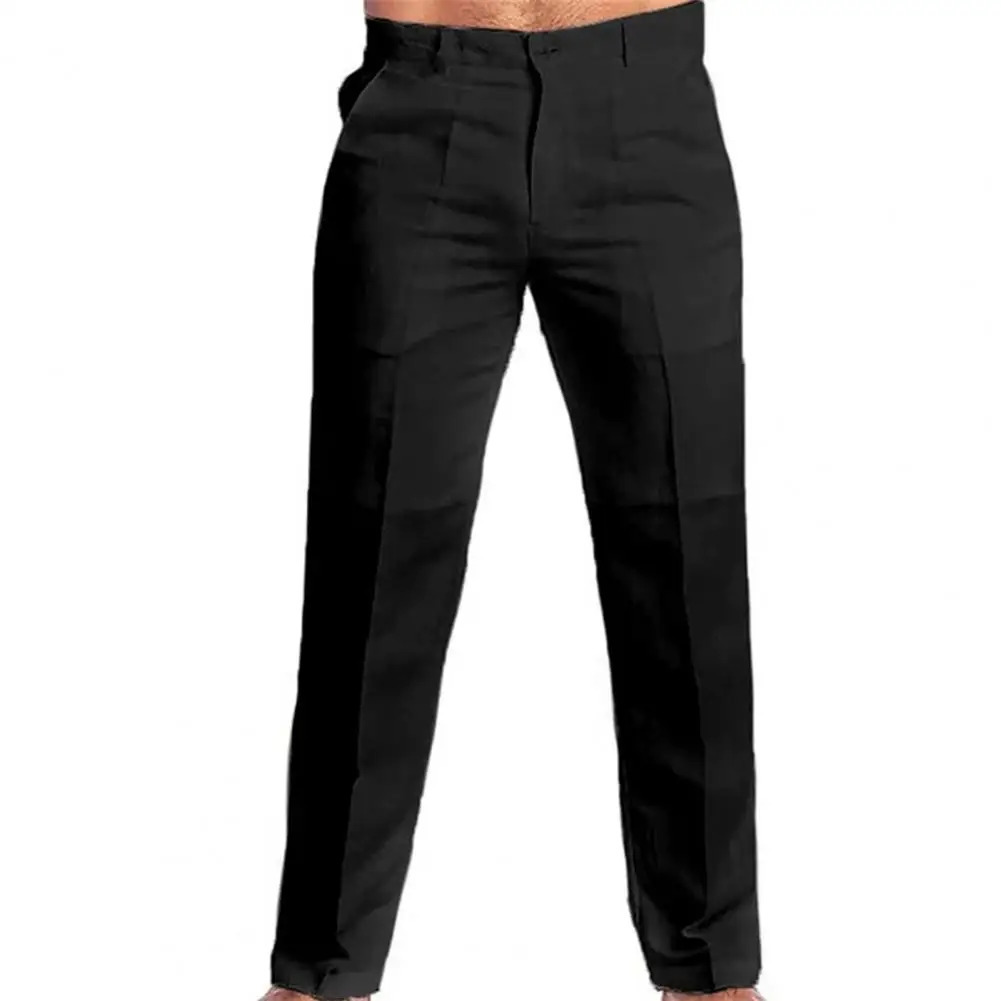 2023 Mens Stand Pocket Casual Linen Pants Solid White Gray Trouser Plus Size 3xl Elegant Fashion Sweatpants Men Streetwear 250714