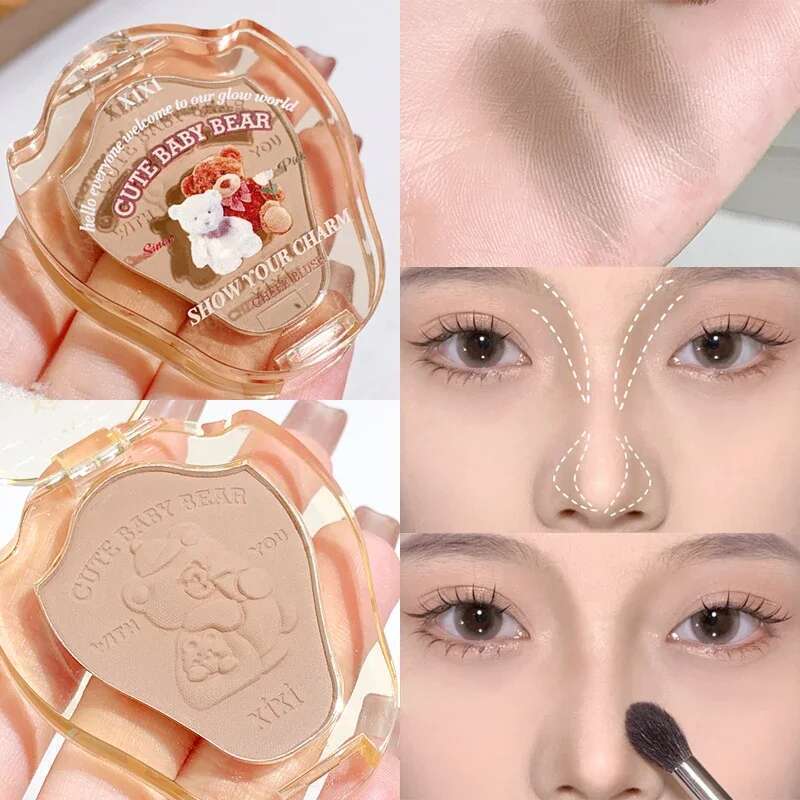 Emed Bear Powder Palette Contour Cosmetics Matte Blusher Cream Makeup Natural Rouge Cheek Tint Blush X250715 X250715