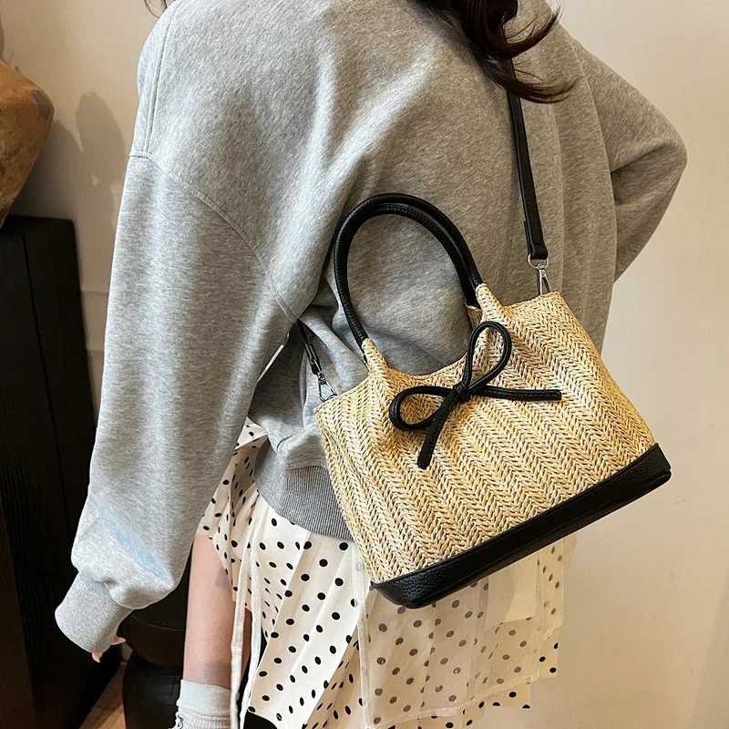 Small Crossbody Bags for Women 2025 Summer Ladies New Shoulder Bag Females Bow Beach Bags Handbags and Purses