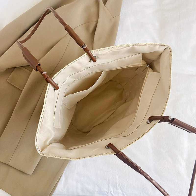 Handmade woven bags able and casual beach tourism large capacity shopping and commuting