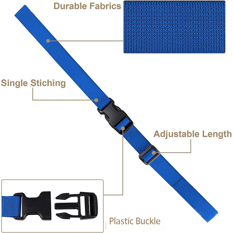 4 pieces of luggage straps for suitcases with adjustable buckle 250708