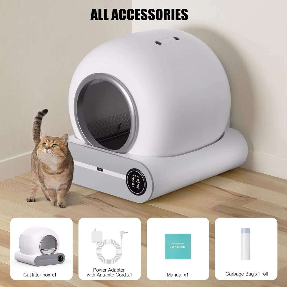 Pet Boxes for Cats Scoop 3 Tray Sifting Self-pack Smart Disposable Self Cleaning Semi Automatic Cat Litter Box