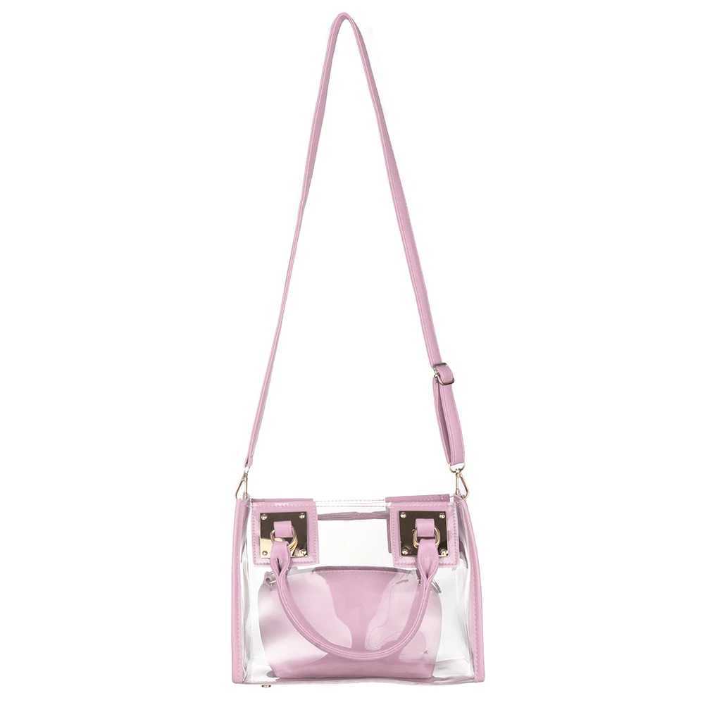 Clear Transparent Shoulder Bag Jelly Candy Summer Beach Handbag Messenger Bags