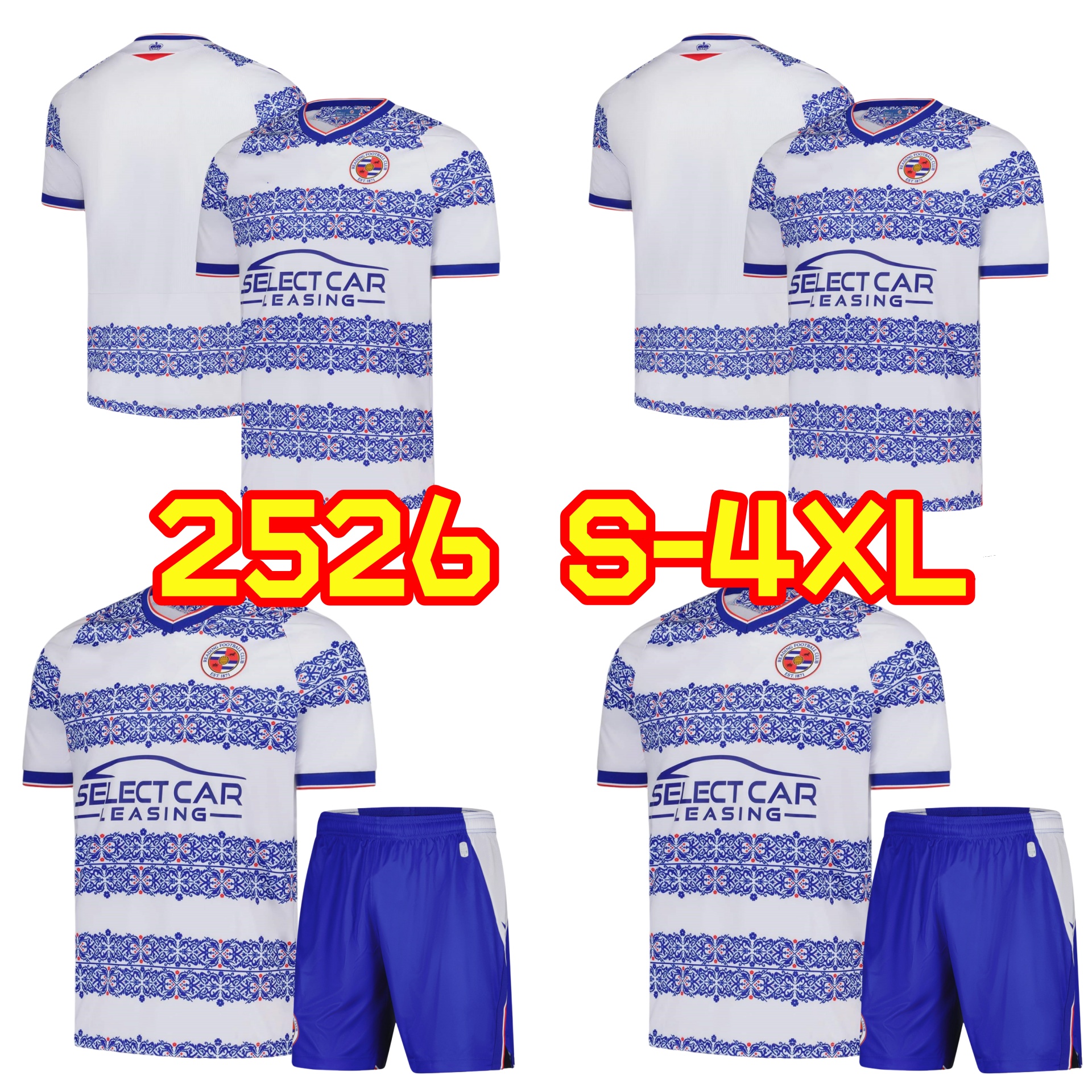 25 26 Reading FC Soccer Jerseys uniform HARTE EJARIA SHOREY BALLARD KNIBBS 2025 Men Kids Kits football 2026 shirts