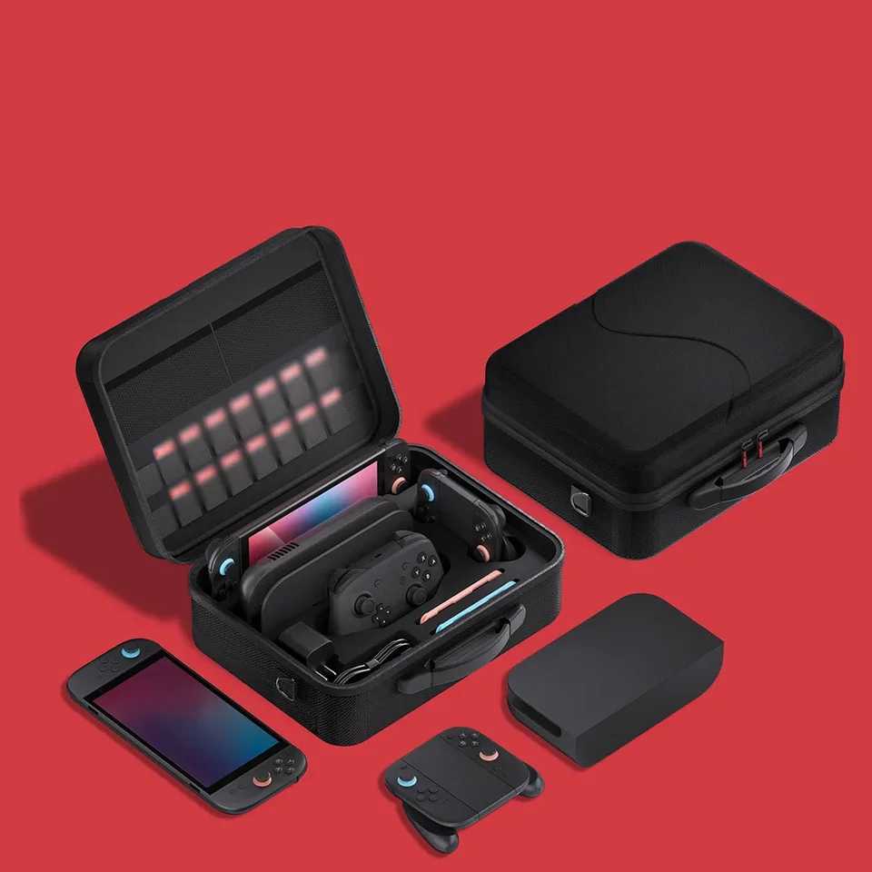 Versatile Waterproof Storage Bag For Nintendo Switch 2 Portable Stylish Travel Carrying Case With Shoulder Strap Game Accessory