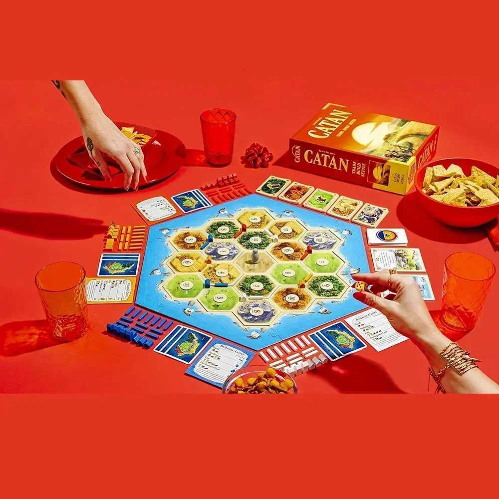 Catan Board Game Style Puzzle Entertainment Toy Card Edition for 2-8 Players Party Card Games Fun Family Gathering X250715
