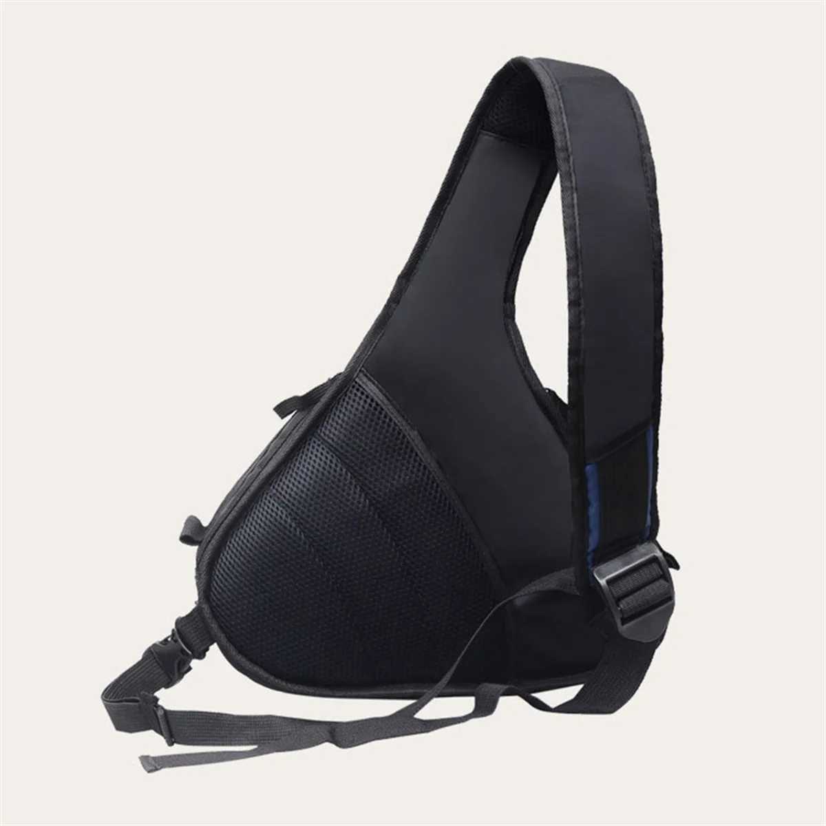 DSLR Shoulder Camera Bag Waterproof Travel Small Photography Bags Triangle Sling Bag for Digital Camera Black XY