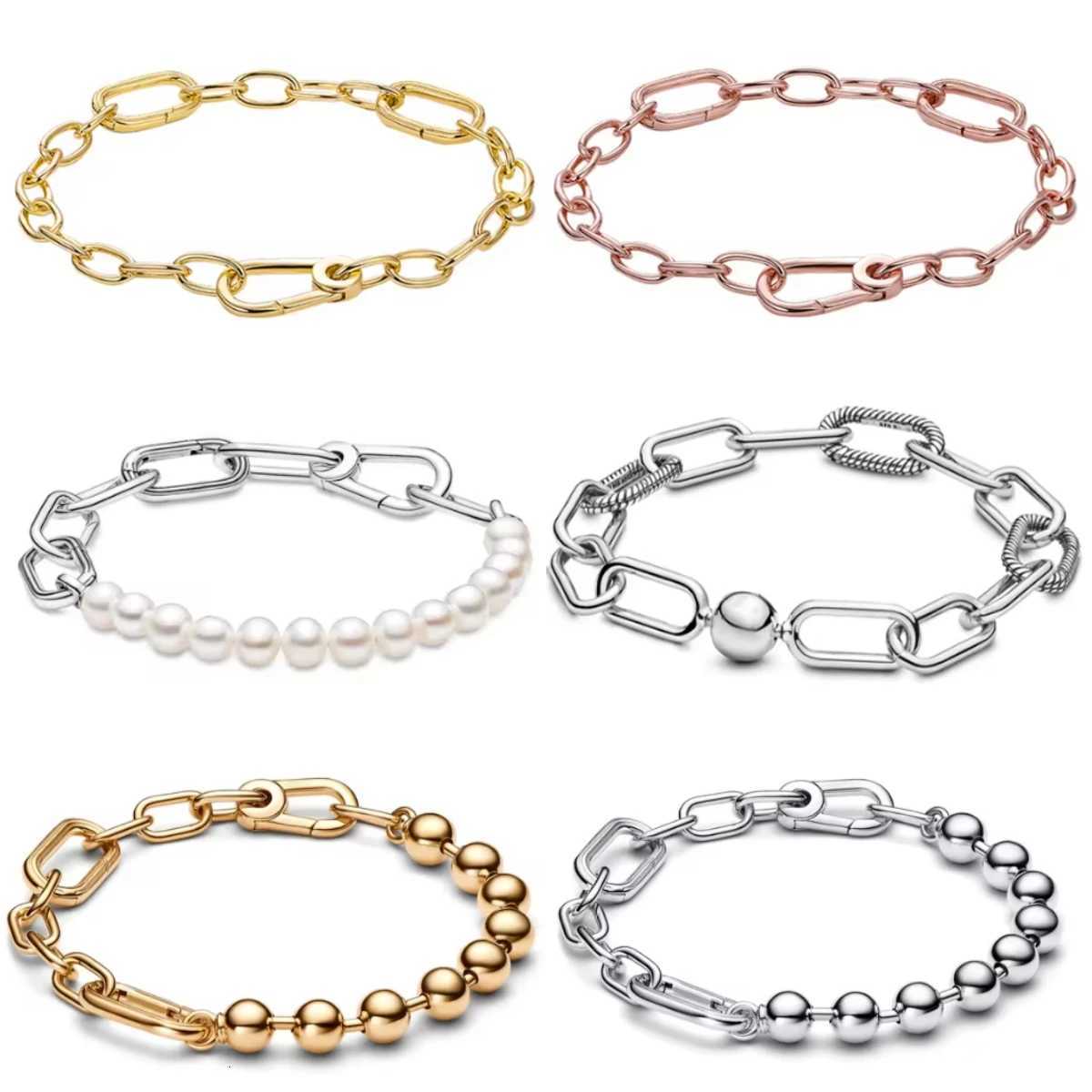 2025 Hot 925 Sterling Silver Original Me Bracelet Fit Brand Me Charm Beads Fashion Round Beads Womens Bracelet Jewelry XJ250715