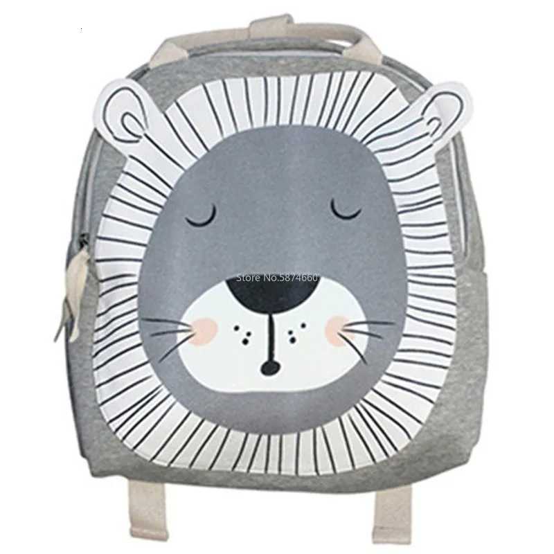 Ins Nordic Children Backpacks Animals Design Girl Boys Backpack Toddler Kids School Bags Kindergarten Cartoon Rabbit Bag X2507151