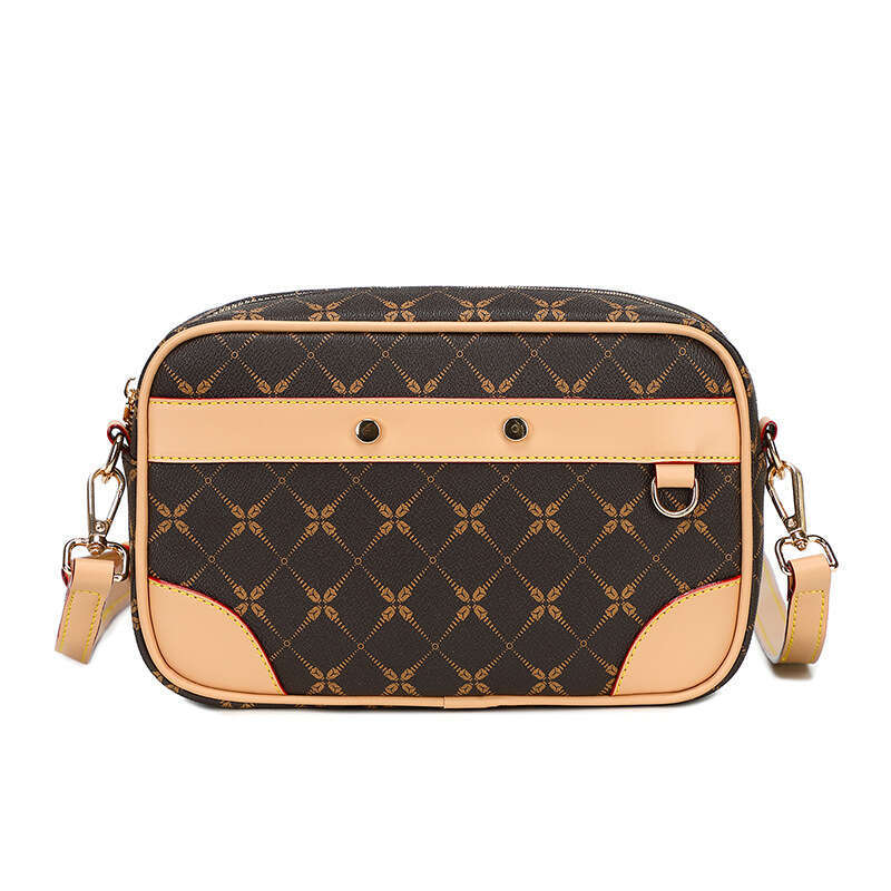 Women's Single Shoulder 2024 New Underarm Baguette Square Printed Casual Crossbody Small Bag