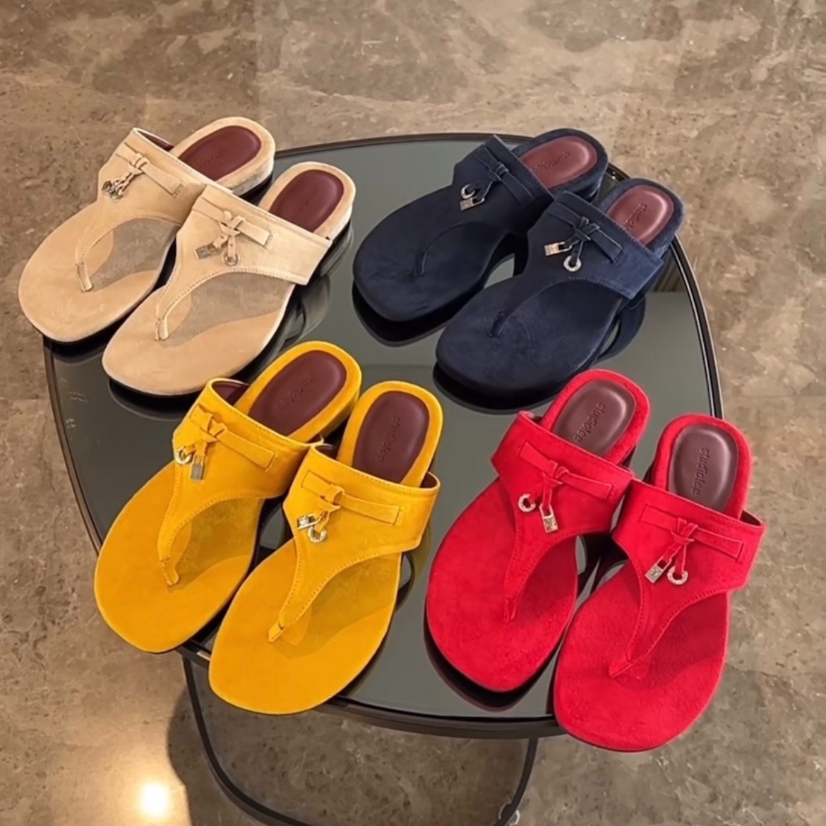 2025 new hot free shipping Suede Tassel Flip Flops Holiday Beach Sandals for Ladies