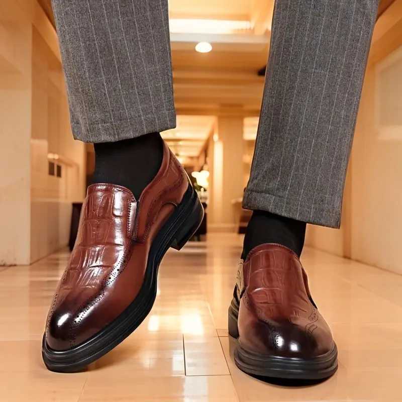 Mens Casual Business Formal Leather Oxfords Shoes Male Wedding Party Office Gentleman Shoes Y250715