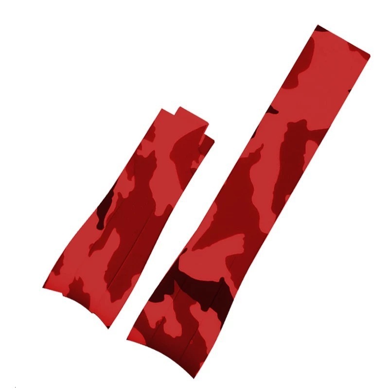 High quality Rubber watch strap 20mm 21mm waterproof silicone wristband camouflage watchband wristwatches band watch bracelet 220412