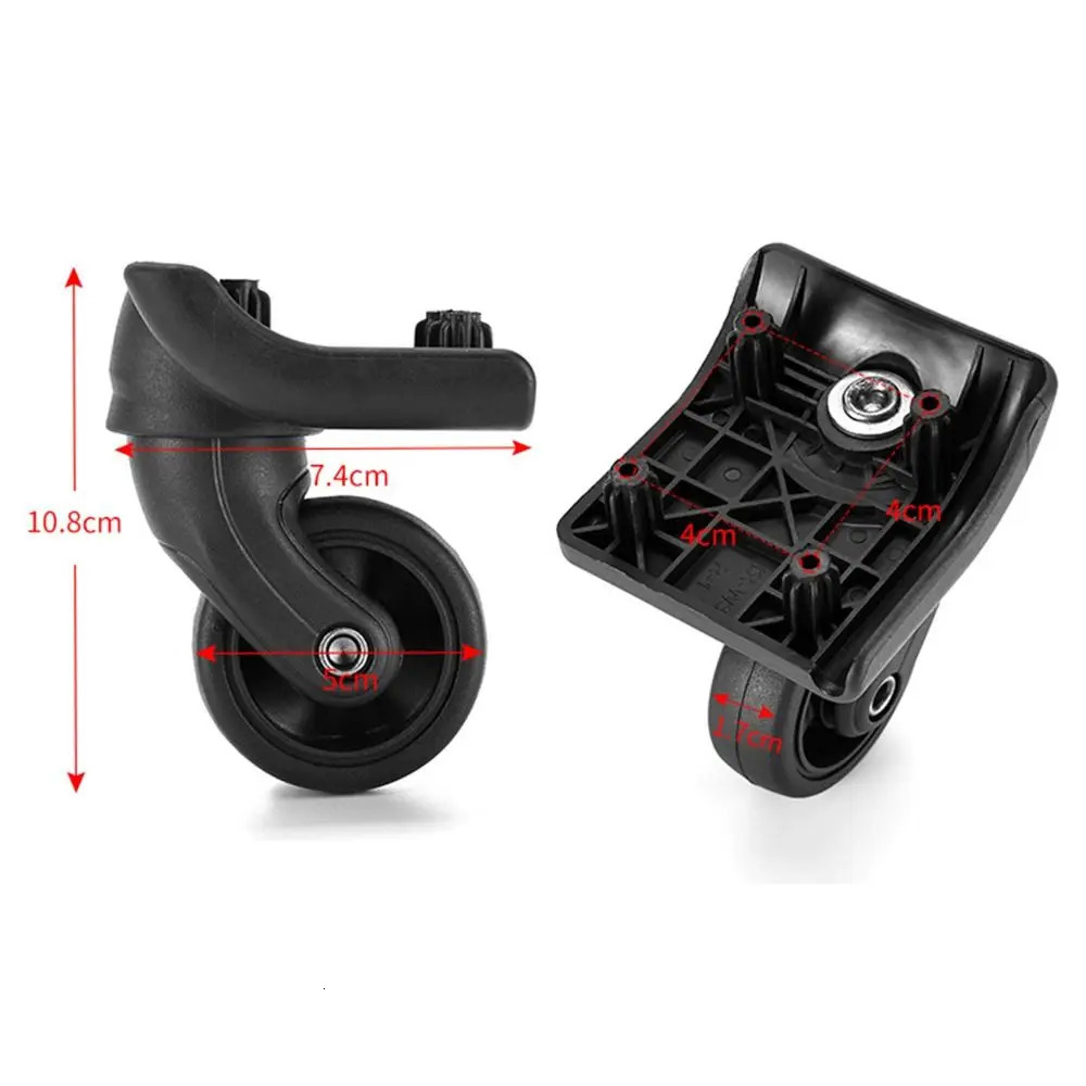 Flexible Replacement Mute Suitcase Parts Axles Suitcase Wheels Swivel Casters Travel Suitcase Wheels Luggage Wheel 250708