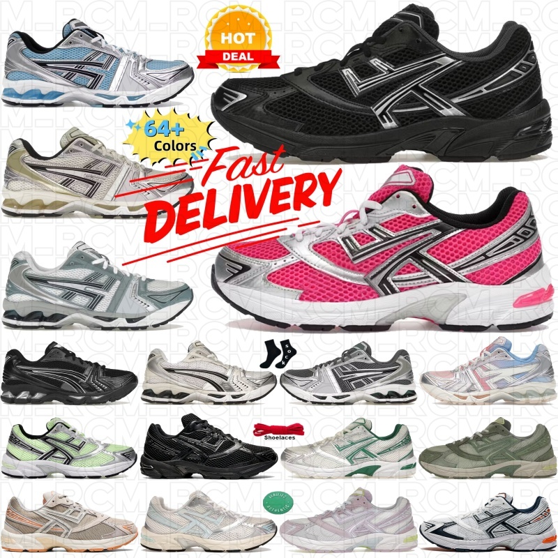 Designer shoes Japan K14 running shoes for mens womens sports sneakers Black Pure Silver Neon Pack Pink White Clay Canyon GK14 1130 outdoor trainers chaussure US 4 - 12.5