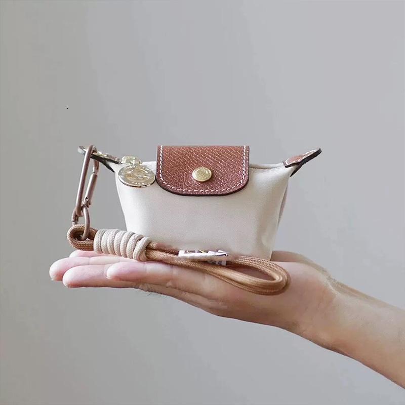 Super Mini Nylon Bag Fashion Cute Lipstick Bag Designer Girl Key Pouch Bag Female Yellow Wallet Luxury Paper White Card Bag Mother And Child Bag Pendant