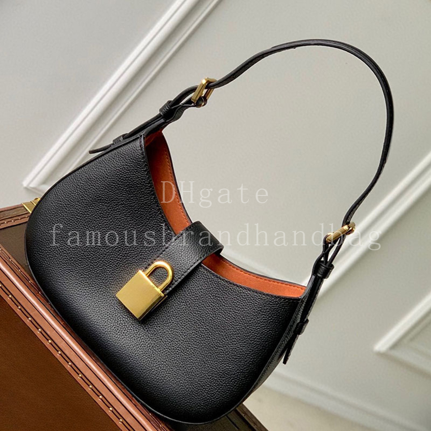 Calfskin Leather Hobo Bag Women Shoulder Bag Luxury Underarm Bag With Box LL16A1